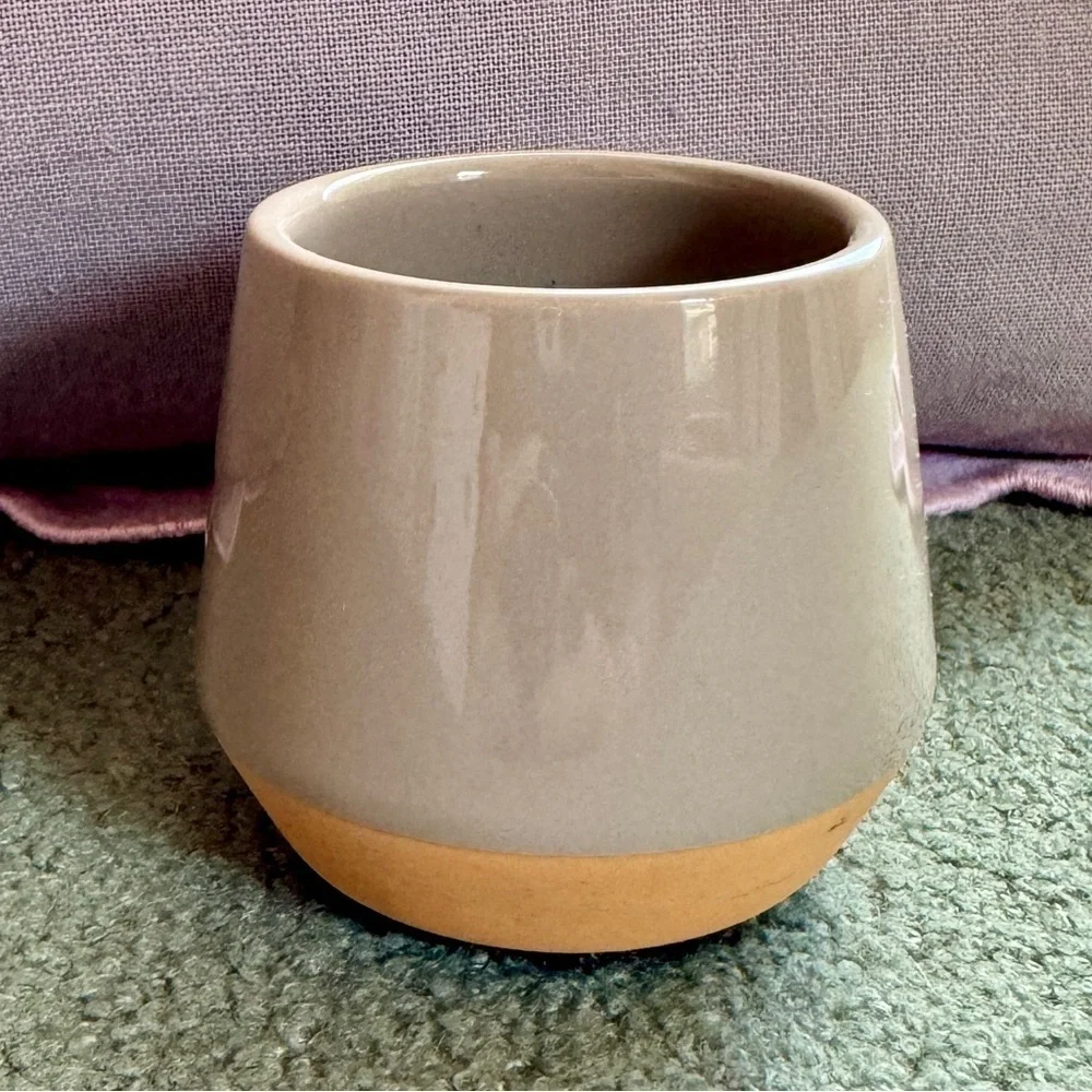 Two Toned Ceramic Mini Planter Pot